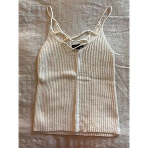 American Eagle Ribbed Lace Up Sweater Tank